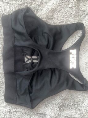 PINK Victoria's Secret Black Ultimate Sports Bra